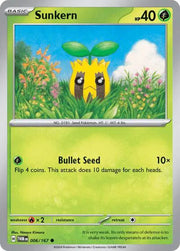 Sunkern 006/167 · Reverse Holofoil (Twilight Masquerade)