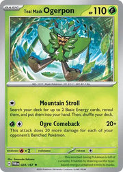 Teal Mask Ogerpon 024/167 · Holofoil (Twilight Masquerade)