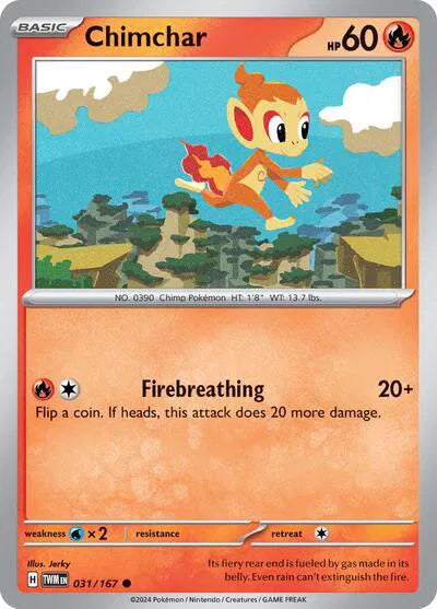 Chimchar 031/167 · Reverse Holofoil (Twilight Masquerade)