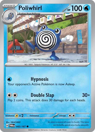 Poliwhirl 042/167 · Reverse Holofoil (Twilight Masquerade)