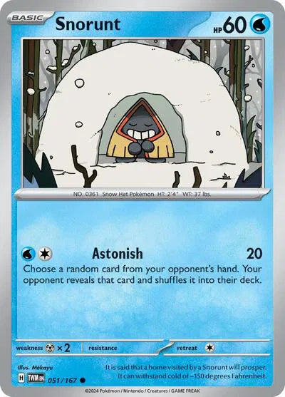 Snorunt 051/167 · Reverse Holofoil (Twilight Masquerade)