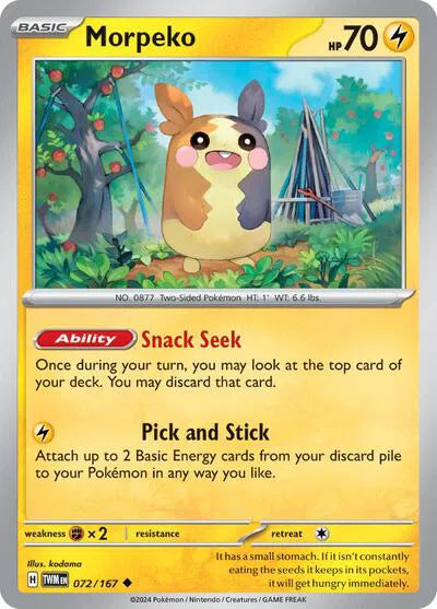 Morpeko 072/167 · Normal (Twilight Masquerade)