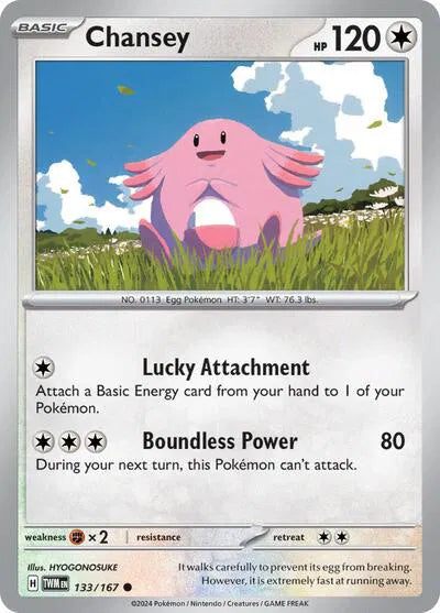 Chansey 133/167 · Reverse Holofoil (Twilight Masquerade)