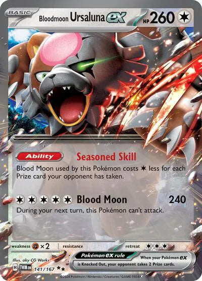 Bloodmoon Ursaluna ex 141/167 (Twilight Masquerade)