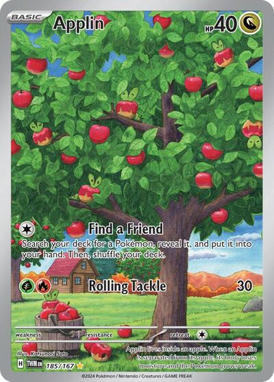 Applin 185/167 · Holofoil (Twilight Masquerade)