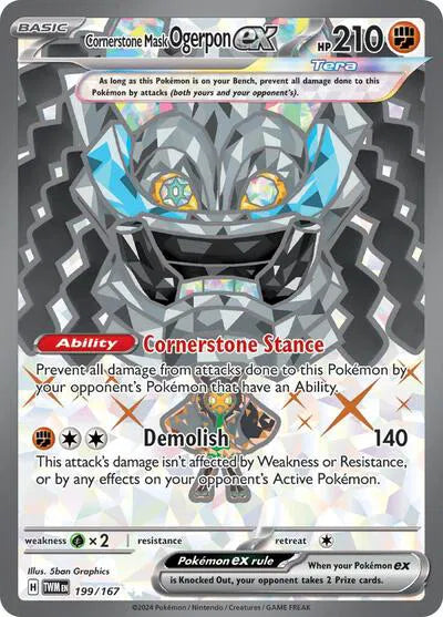 Cornerstone Mask Ogerpon ex 199/167 (Twilight Masquerade)