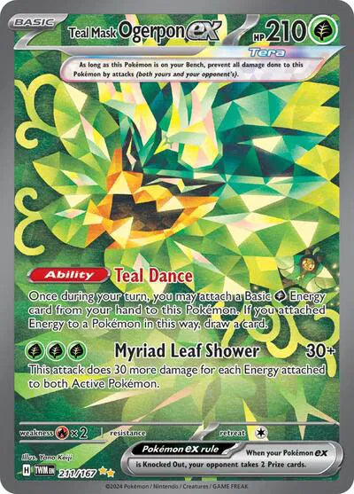 Teal Mask Ogerpon ex 211/167 (Twilight Masquerade)