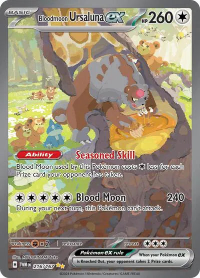 Bloodmoon Ursaluna ex 216/167 - Twilight Masquerade - Special Illustration Rare
