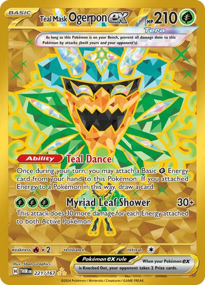 Teal Mask Ogerpon ex 221/167 (Twilight Masquerade)