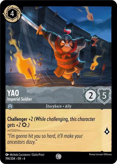 Yao - Imperial Soldier 194/204 · Cold Foil (Ursula's Return)
