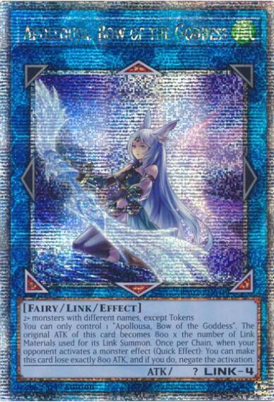 Apollousa, Bow of the Goddess (Alternate Art) (Quarter Century Secret Rare) RA02-EN040 (25th Anniversary Rarity Collection II)