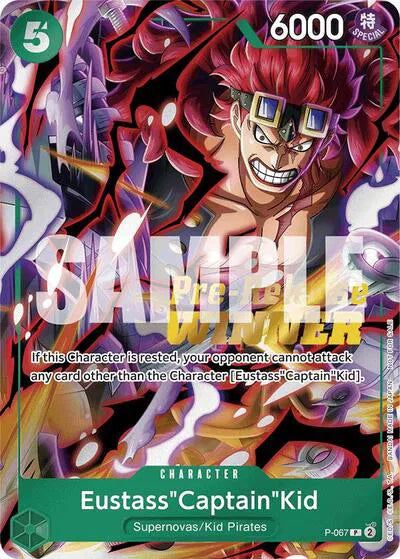 One Piece - Eustass"Captain"Kid (OP-07 Pre-Release Tournament) [Winner] - One Piece Promotion Cards (OP-PR)