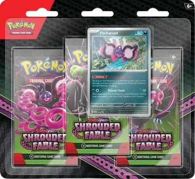 Shrouded Fable 3 Pack Blister [Pecharunt] Shrouded Fable Sealed