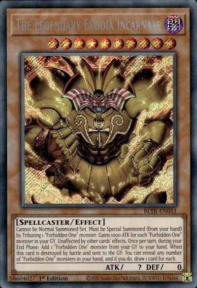 The Legendary Exodia Incarnate BLTR-EN051 (Battles of Legend: Terminal Revenge)