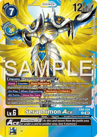 Seraphimon ACE EX6-028 R (Infernal Ascension)