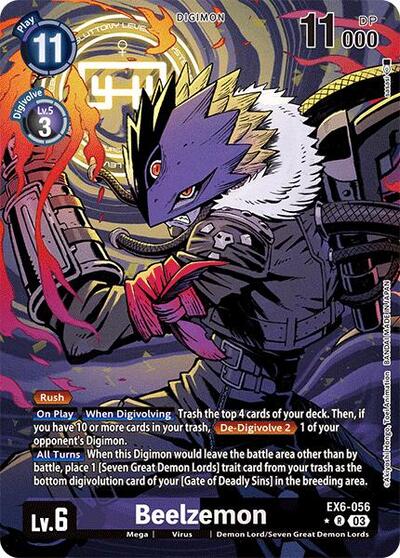Beelzemon (Alternate Art) EX6-056 R (Infernal Ascension)
