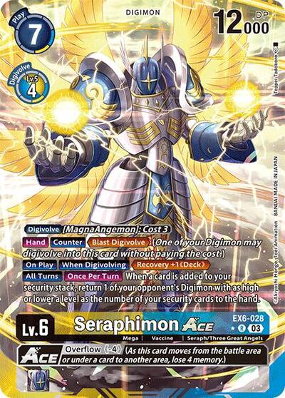 Seraphimon ACE (Alternate Art) EX6-028 R (Infernal Ascension)