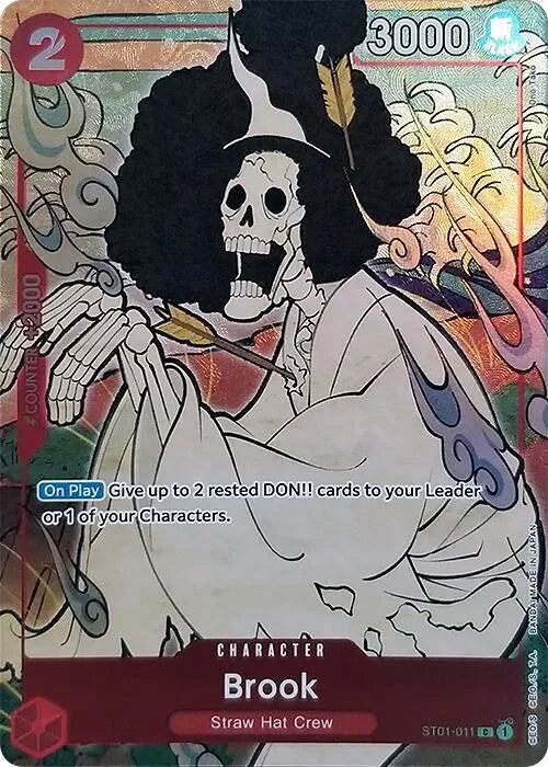 Brook (English Version 1st Anniversary Set) ST01-011 (One Piece Promotion Cards) — PSA 10