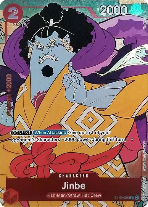Jinbe (English Version 1st Anniversary Set) ST10-005 (One Piece Promotion Cards) — PSA 10