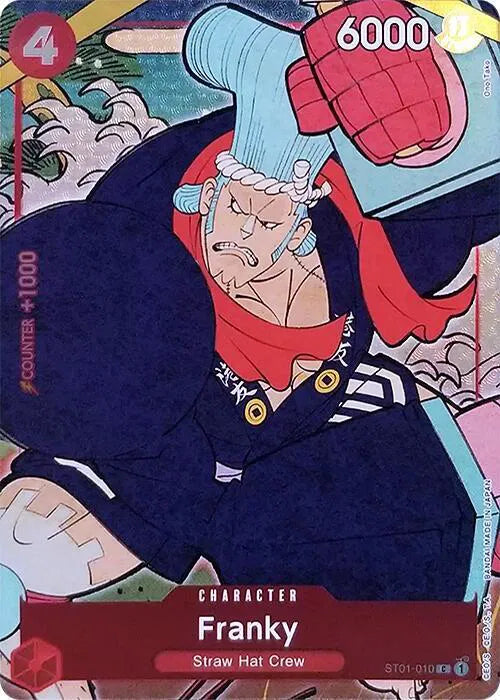 Franky (English Version 1st Anniversary Set) ST01-010 (One Piece Promotion Cards) — PSA 10