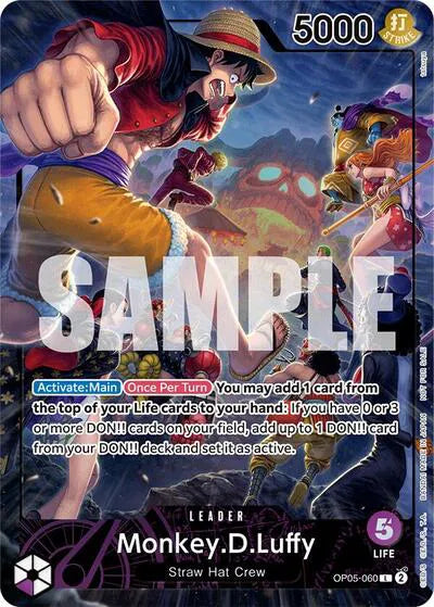 Monkey.D.Luffy (PSA Magazine) OP05-060 (One Piece Promos) — PSA 9