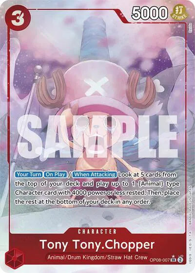 Tony Tony.Chopper (0070) (Parallel) OP08-007 · Foil (Two Legends)