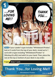 Thank You...for Loving Me!! OP08-053 (Two Legends)