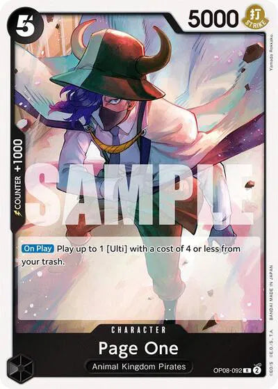 Page One OP08-092 · Foil (Two Legends)