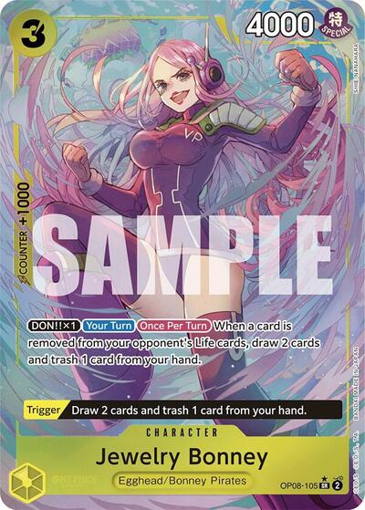 Jewelry Bonney (Parallel) OP08-105 · Foil (Two Legends)