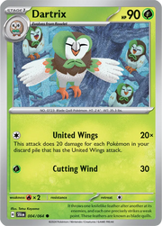 Dartrix 004/064 · Normal (Shrouded Fable)