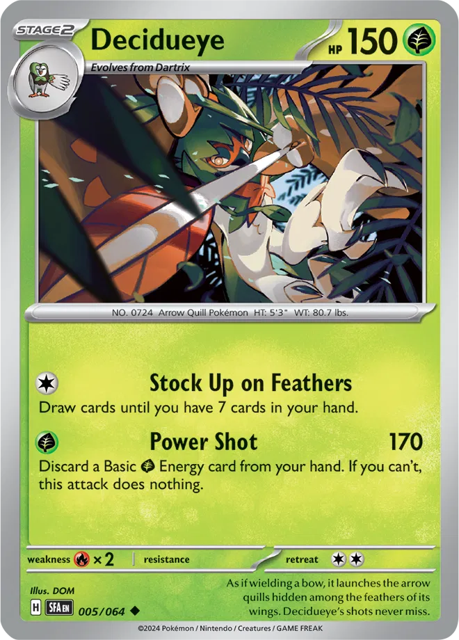 Decidueye 005/064 · Normal (Shrouded Fable)