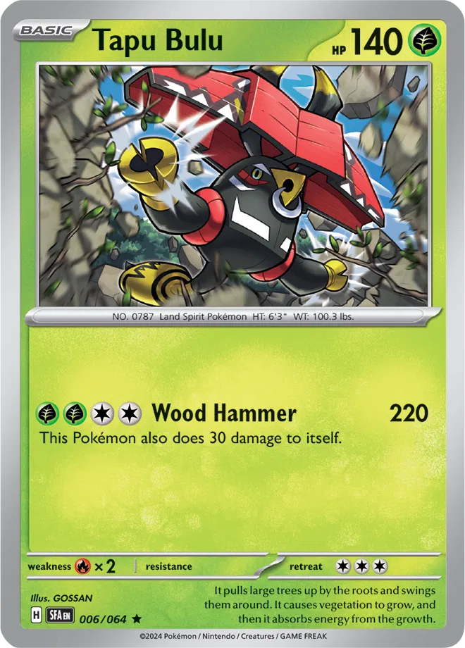 Tapu Bulu 006/064 · Holofoil (Shrouded Fable)