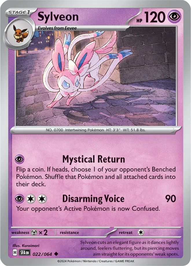 Sylveon 022/064 · Reverse Holofoil (Shrouded Fable)