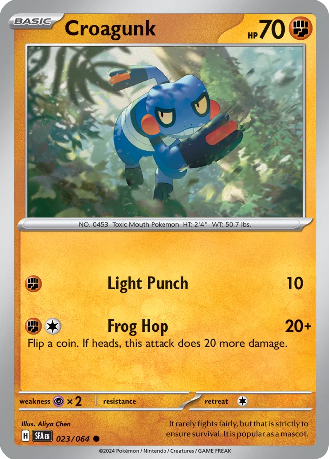 Croagunk 023/064 · Normal (Shrouded Fable)