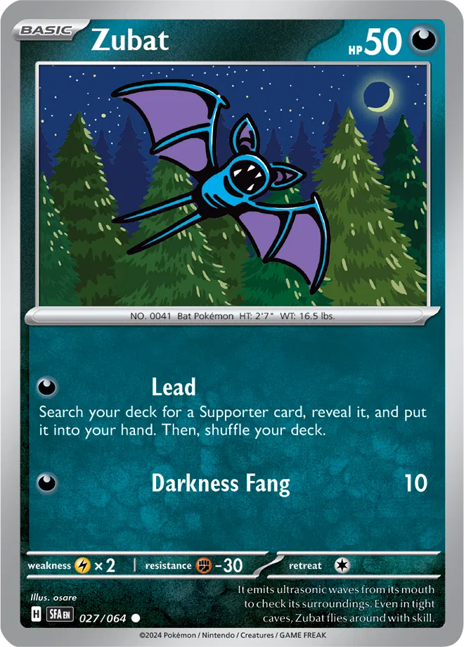 Zubat 027/064 · Normal (Shrouded Fable)