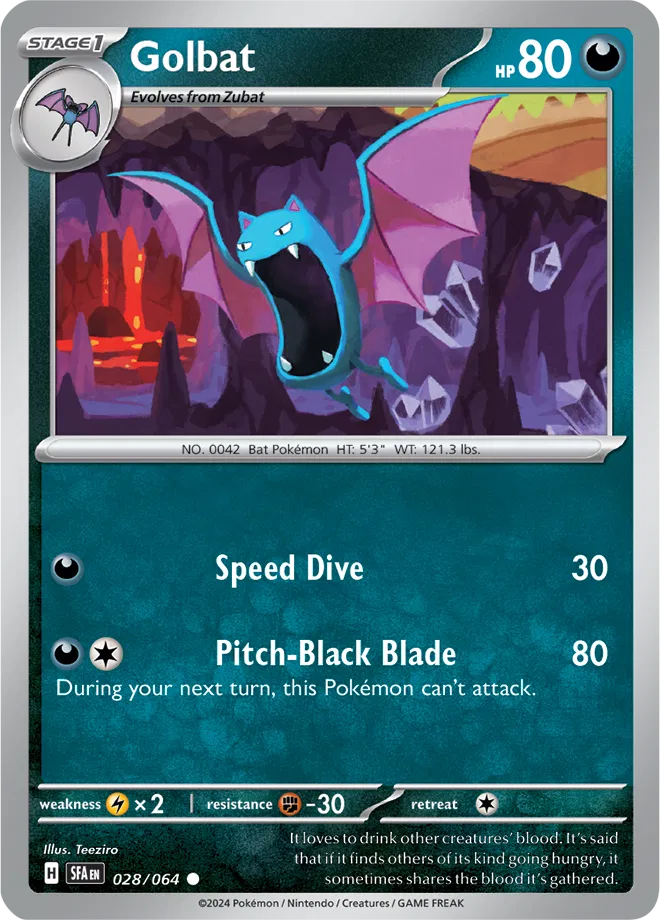 Golbat 028/064 · Reverse Holofoil (Shrouded Fable)