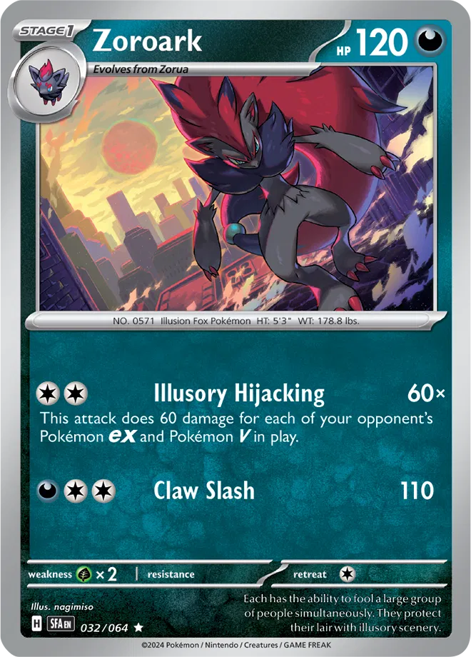 Zoroark 032/064 · Holofoil (Shrouded Fable)