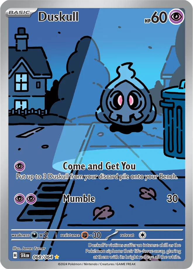 Duskull Shrouded Fable Illustration Rare 068/064