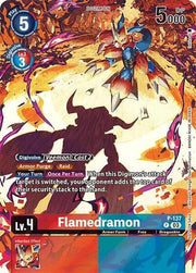 Flamedramon (Update Pack 2024) P-137 P (Digimon Promotion Cards)