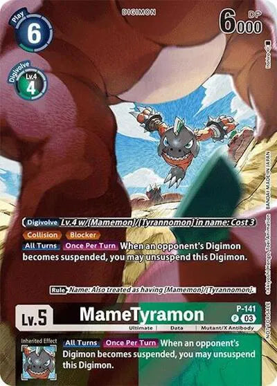 MameTyramon (Update Pack 2024) P-141 P (Digimon Promotion Cards)