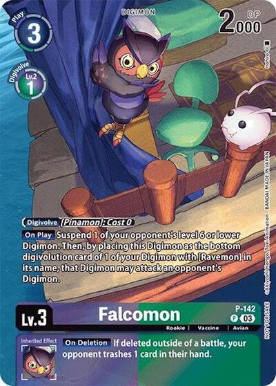 Falcomon (Update Pack 2024) P-142 P (Digimon Promotion Cards)