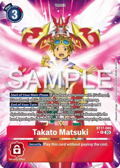 Takato Matsuki (Alternate Art) BT17-080 R (Secret Crisis)