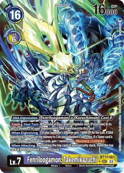 Fenriloogamon: Takemikazuchi (Alternate Art) BT17-101 SEC (Secret Crisis)