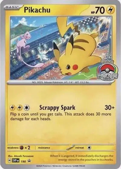 Pikachu 190 (Scarlet & Violet Promo) — PSA 10