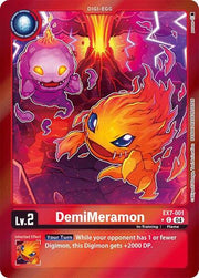 DemiMeramon (Foil) EX7-001 C (Digimon LIBERATOR)