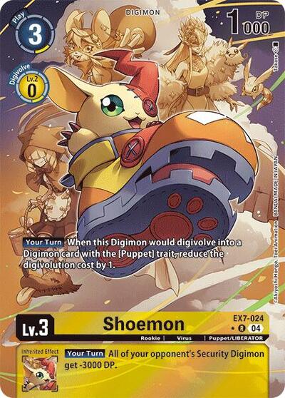 Shoemon (Alternate Art) EX7-024 R (Digimon LIBERATOR)