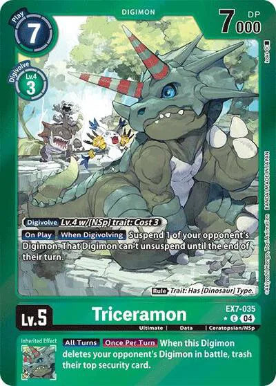 Triceramon (Foil) EX7-035 C (Digimon LIBERATOR)