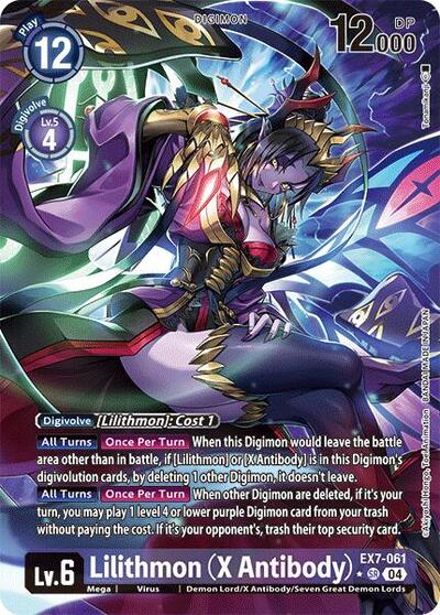 Lilithmon (X Antibody) (Alternate Art) EX7-061 SR (Digimon LIBERATOR)
