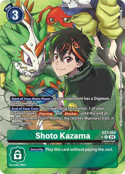 Shoto Kazama (Alternate Art) EX7-064 R (Digimon LIBERATOR)