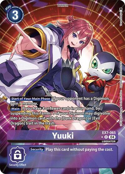 Yuuki (Alternate Art) EX7-065 R (Digimon LIBERATOR)